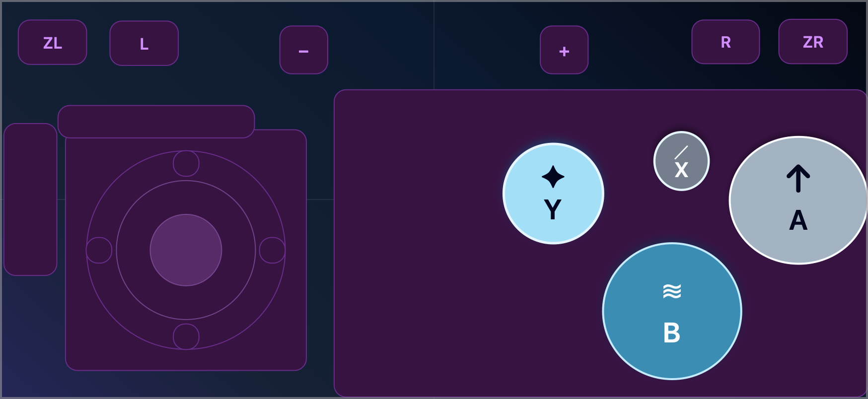 Cavern Glow appearance-only skin on a ThumbConsole keypad